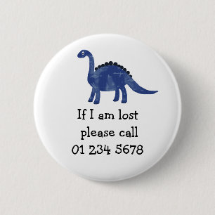 Blue Dinosaurier, Kindernotstand, Sicherheit Button