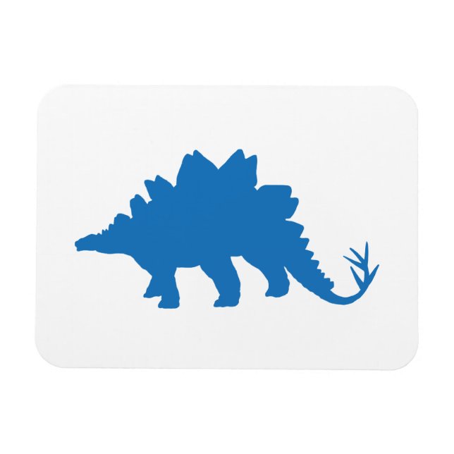 Blue Dinosaurier Magnet (Horizontal)