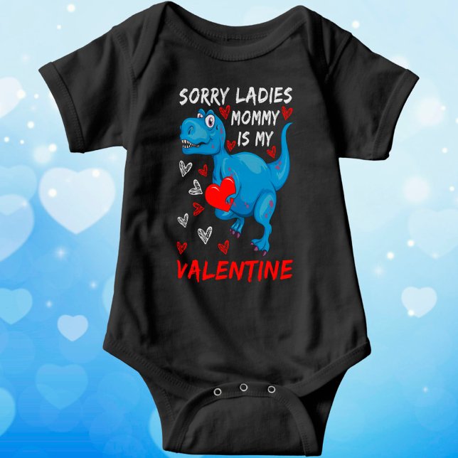 Blue Dinosaurier Sorry Ladys Mommy ist mein Valent Baby Strampler (Von Creator hochgeladen)