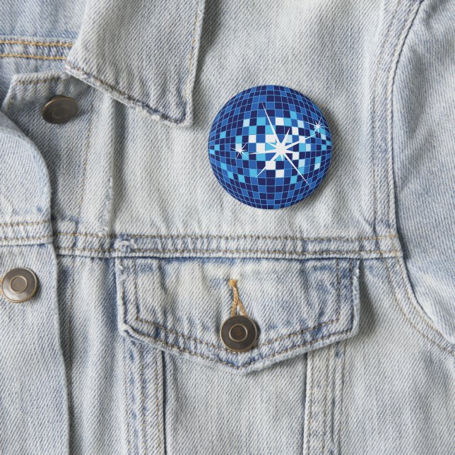 Blue Disco Ball Button (Beispiel)