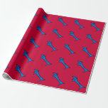 Blue Dog Christmas Wrap Geschenkpapier<br><div class="desc">Dackel Blue Dog Christmas Wrap</div>