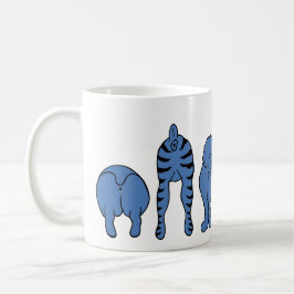 Blue Dog Hintern Kaffeetasse