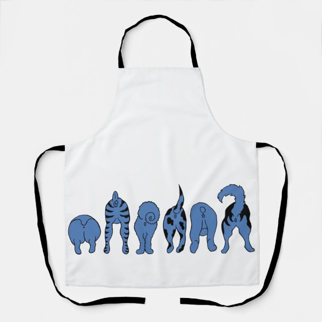 Blue Dog Hintern Schürze (Vorderseite)