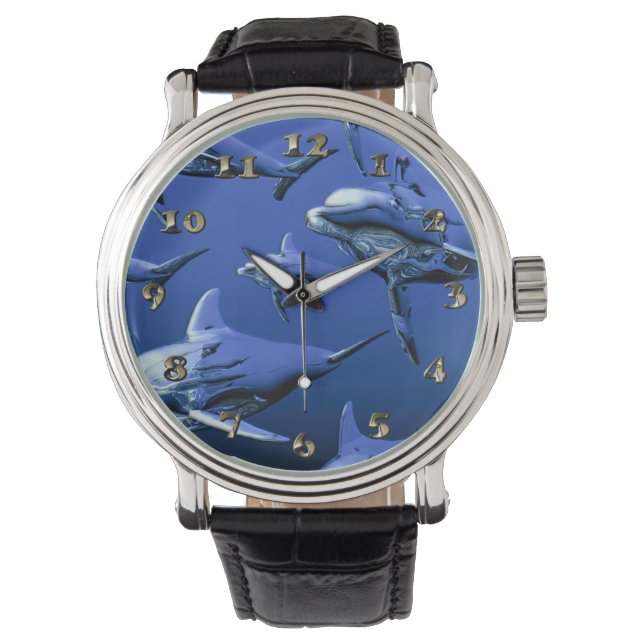 Blue Dolphin Armbanduhr (Vorderseite)