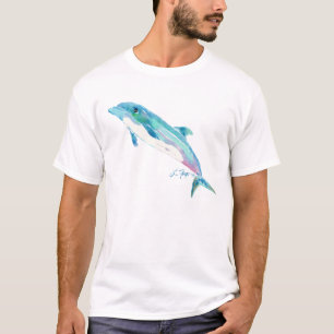 Blue Dolphin Art T Shirt Bekleidung