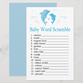 Blue Dolphin Baby Wortspiel