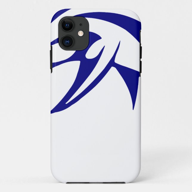 Blue Dolphin Case-Mate iPhone Hülle (Rückseite)