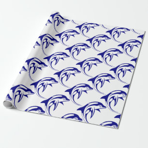 Blue Dolphin Geschenkpapier