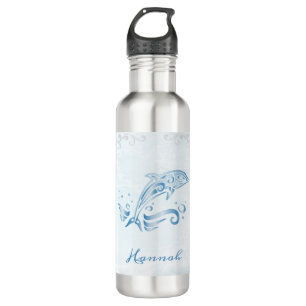 Blue Dolphin Personalisiert Edelstahlflasche