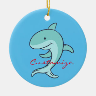 Blue Dolphins Leaping Thunder_Cove Keramik Ornament