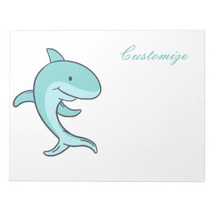 Blue Dolphins Leaping Thunder_Cove Notizblock