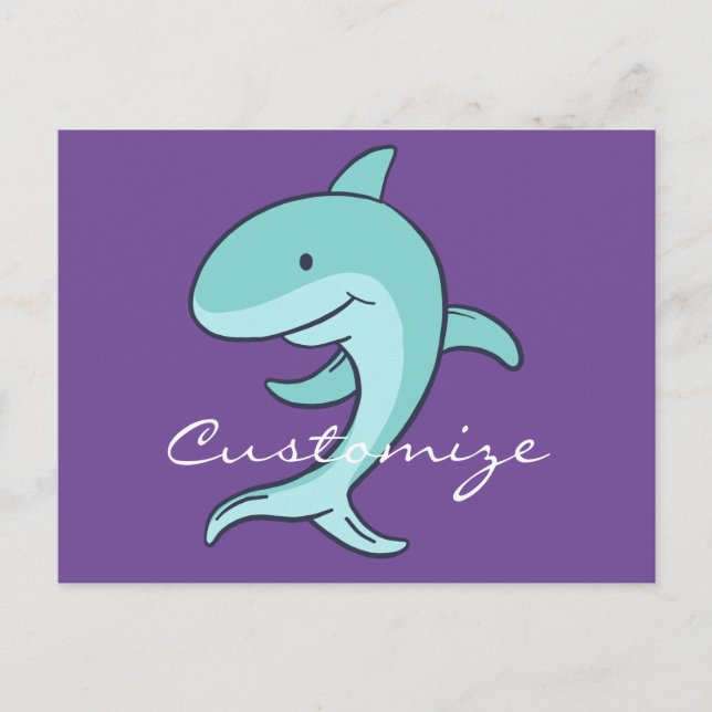 Blue Dolphins Leaping Thunder_Cove Postkarte (Vorderseite)