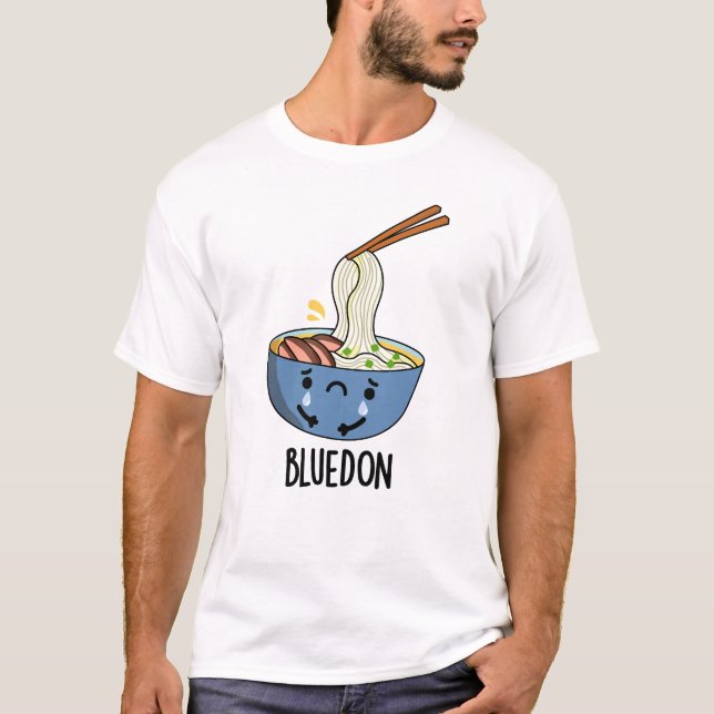 Blue-don Funny Udon Pun  T-Shirt (Vorderseite)