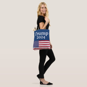 Blue Donald Trump 2024 American Flag