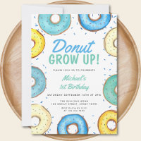 Blue Donut 1. Geburtstag Junge Donut wächst auf