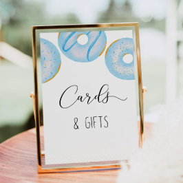 Blue Donut Baby Sprinkkarten und Geschenke Poster