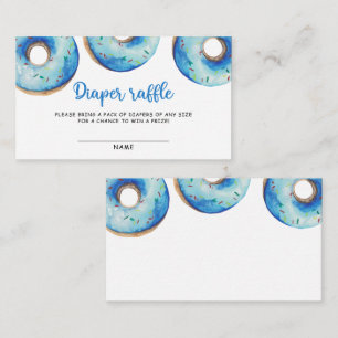 Blue Donut Windeln Tombola Baby Dusche Begleitkarte