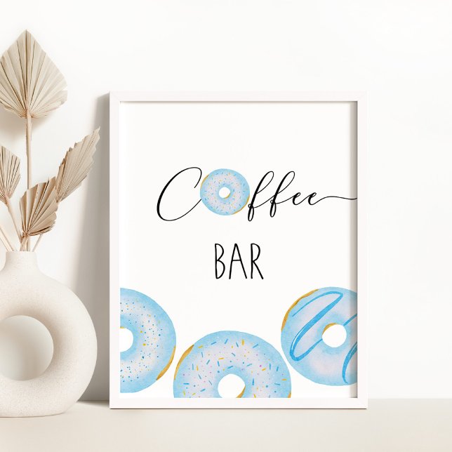 Blue Donuts Baby Sprinkball Coffee Bar Poster (Von Creator hochgeladen)