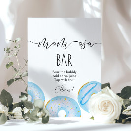 Blue Donuts Momosa Bar Poster