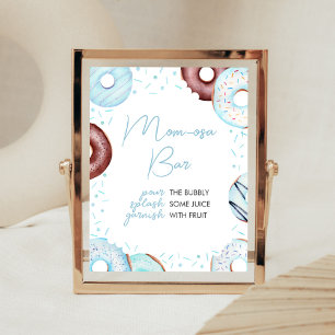 Blue Donuts und Diapers Mama Osa Bar Poster
