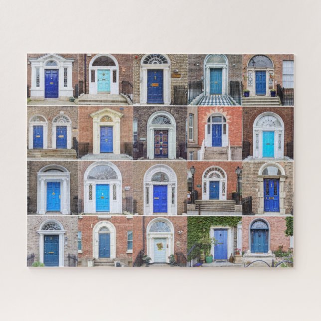 Blue Doors of Dublin Puzzle (Horizontal)