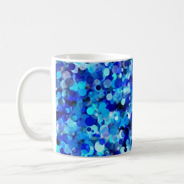 Blue Dot 11oz Tasse (Links)