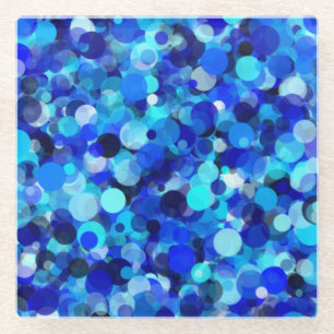 Blue Dot Glass Untersetzer