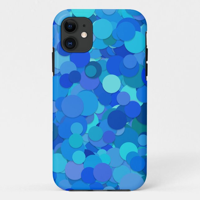 Blue Dot Konfetti Handy Fall Case-Mate iPhone Hülle (Rückseite)