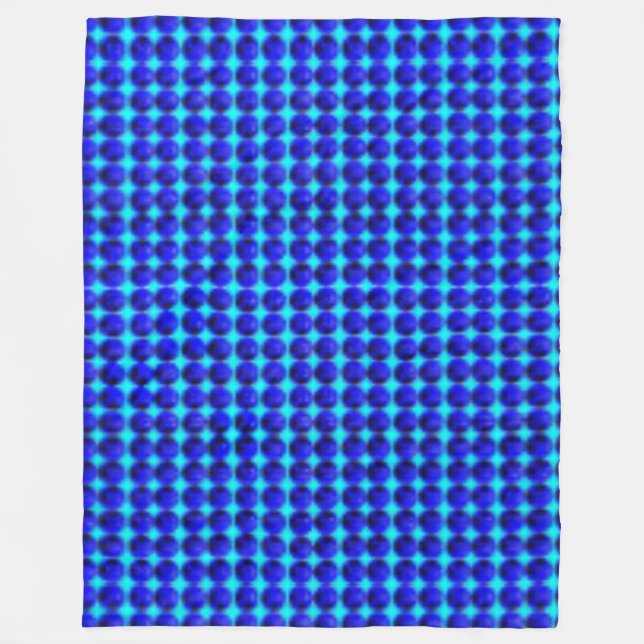 Blue Dot Large Fleecedecke (Vorderseite)