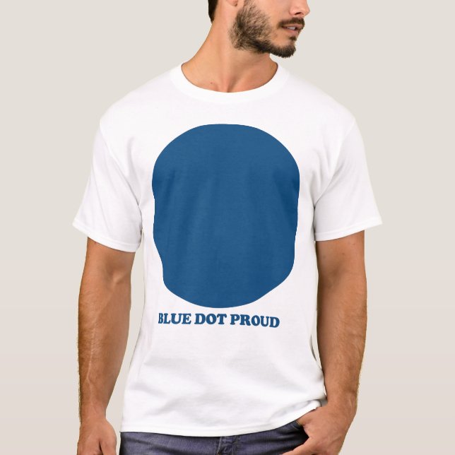 Blue Dot Proud T-Shirt (Vorderseite)