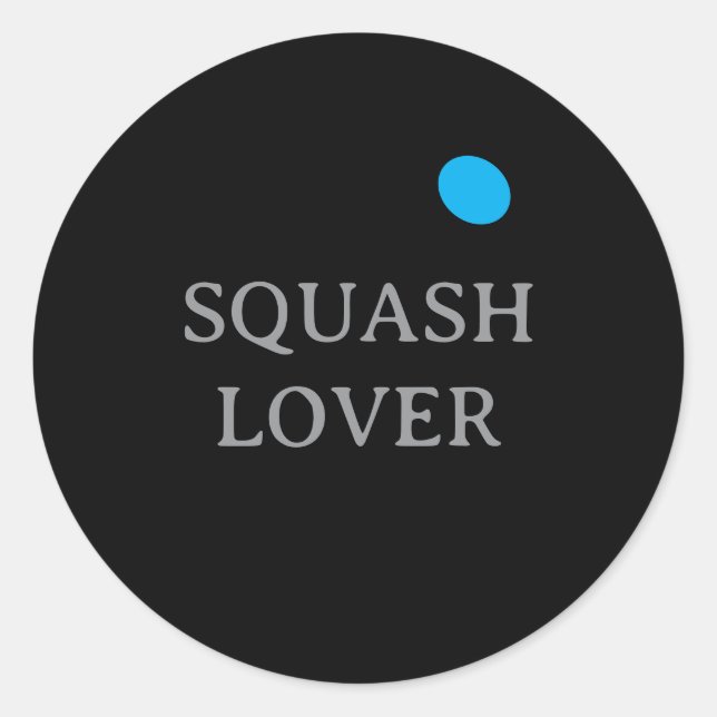 Blue dot squash ball custom sport stickers (Vorderseite)