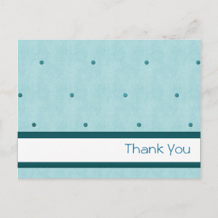 Blue Dots "Danke" Postkarte