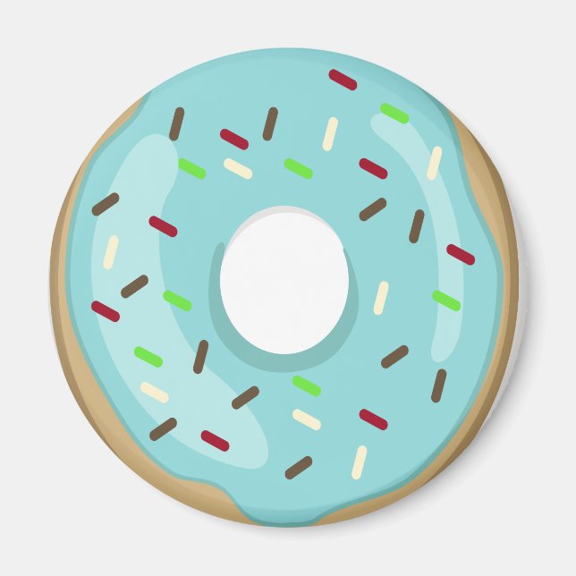 Blue Doughnut Magnet (Vorne)