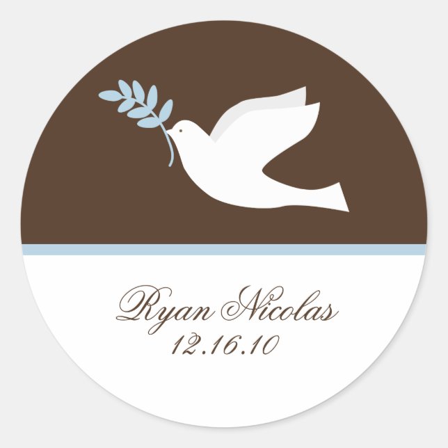Blue Dove Stickers (Vorderseite)