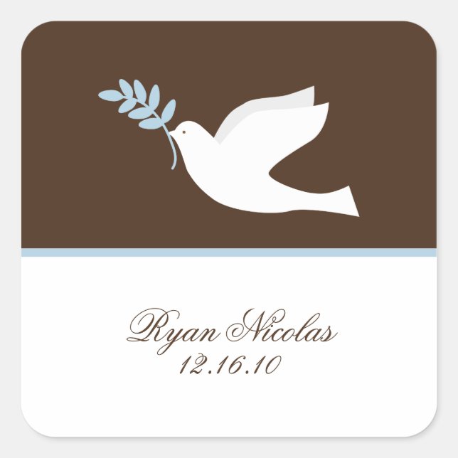 Blue Dove Stickers (Vorderseite)