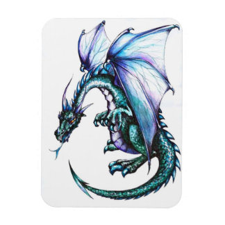 Blue Dragon 3"x4" Foto Magnet