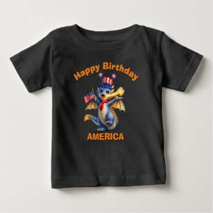 Blue Dragon (6f) Patriotisches Kinder T-Shirt