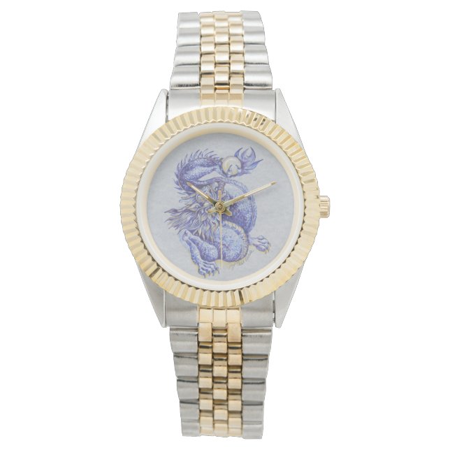 Blue Dragon Armbanduhr (Vorderseite)