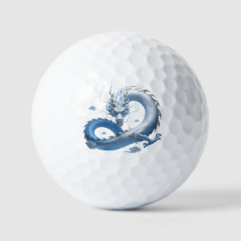 Blue Dragon Art | Mythische Fantasy-Ästhetik | Ori Golfball