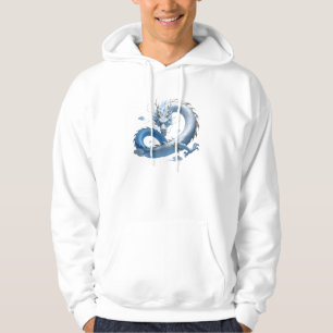 Blue Dragon Art Mythische Fantasy-Ästhetik Ori Hoodie