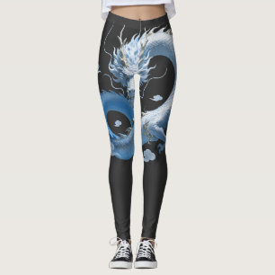 Blue Dragon Art Mythische Fantasy-Ästhetik Ori Leggings