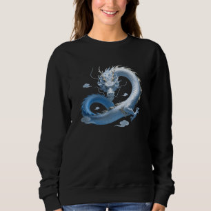 Blue Dragon Art Mythische Fantasy-Ästhetik Ori Sweatshirt