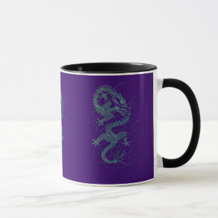 Blue Dragon Asian Art Design Tasse