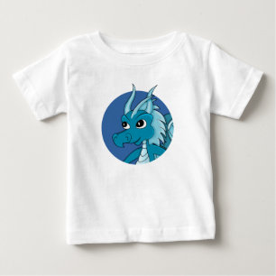 Blue Dragon Cartoon Baby T - Shirt