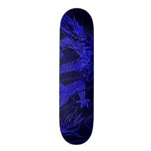 Blue Dragon Element Custom Pro Park Skateboard