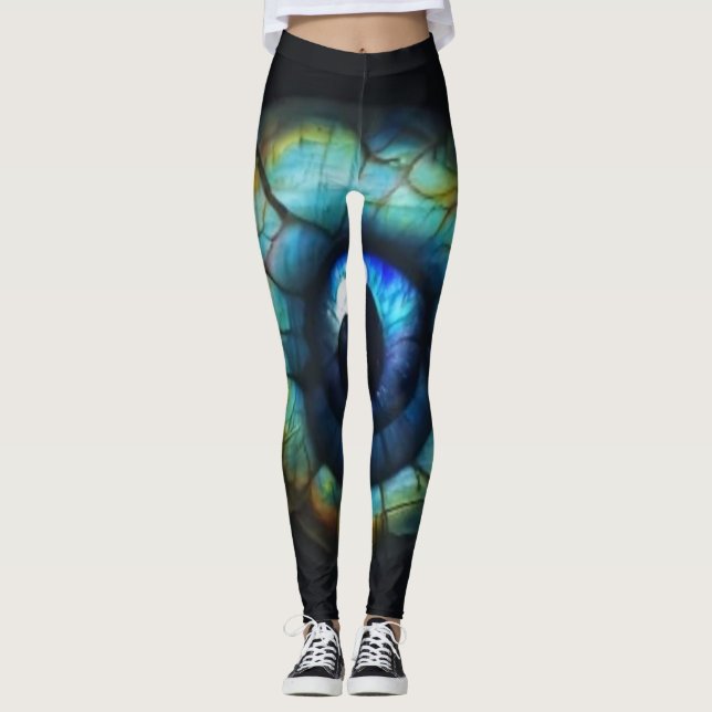 Blue Dragon Eye Leggings (Vorderseite)