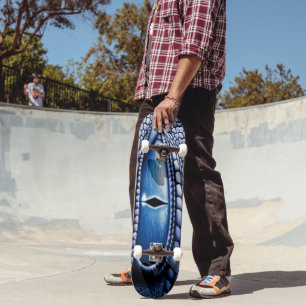 Blue Dragon Eye Skateboard