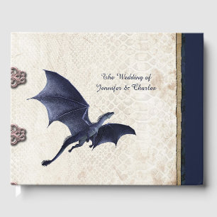 Blue Dragon Fantasy Wedding Gästebuch
