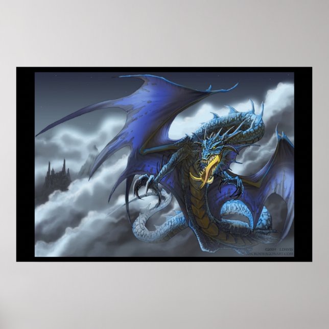 Blue Dragon - "Fly By Night" Poster (Vorne)