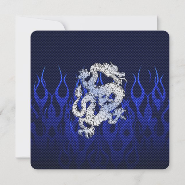 Blue Dragon in Chrome Carbon Fiber Stile (Vorderseite)